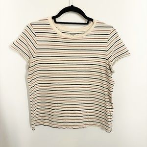 Madewell Striped Short Sleeve Tee Sz S